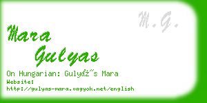mara gulyas business card